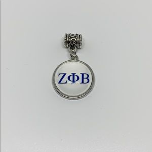 Zeta Phi Beta Sorority Charm. Pandora compatible